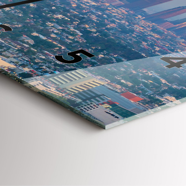 Reloj de pared cuadrado Puesta de sol en Los Ángeles