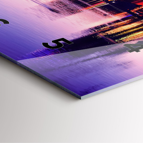 Reloj de pared cuadrado Río Hamburgo Alemania