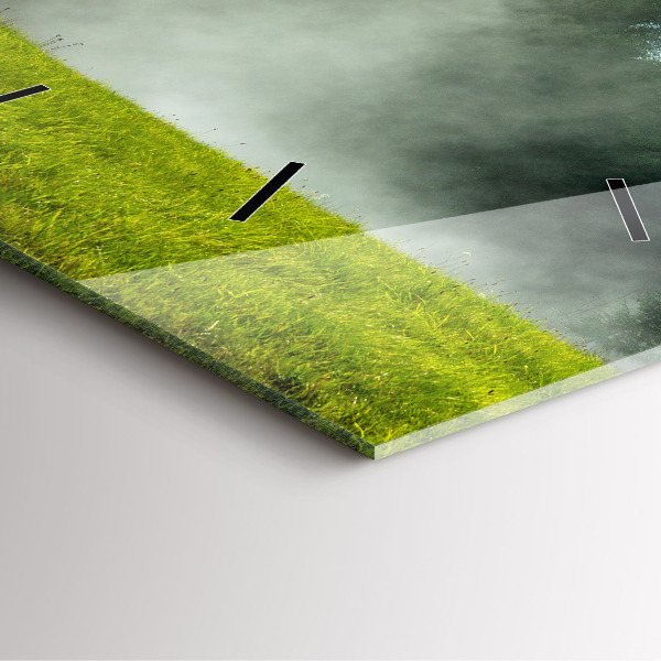 Reloj cuadrado Paisaje de montaña