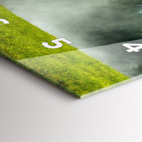 Reloj cuadrado Paisaje de montaña