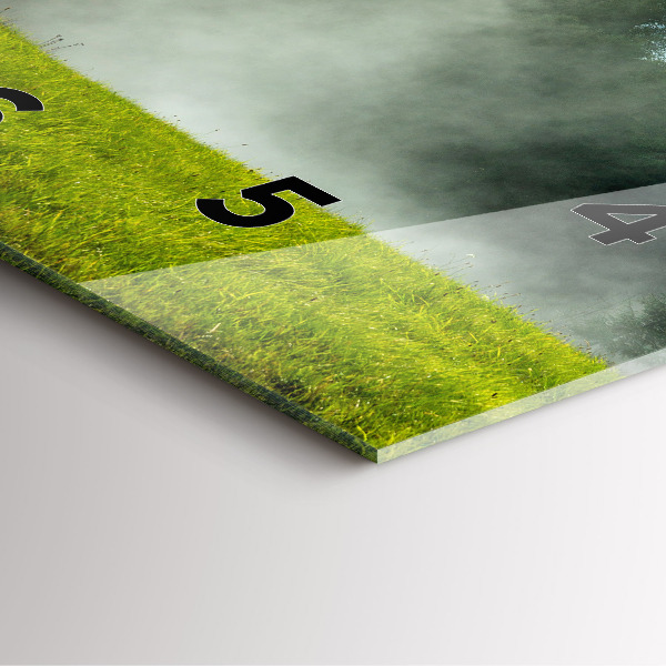 Reloj cuadrado Paisaje de montaña