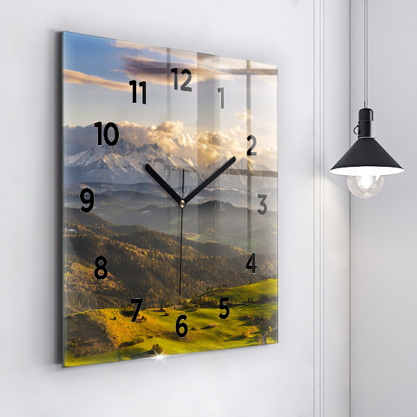 Reloj de pared cuadrado Pieniny - Alto Pico
