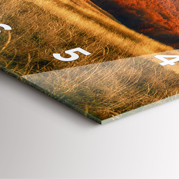 Reloj cuadrado Paisaje de montaña en otoño