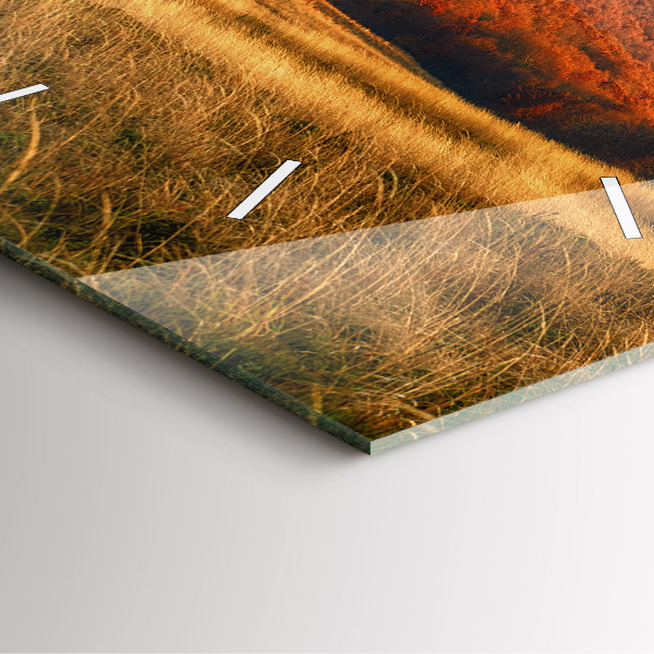 Reloj cuadrado Paisaje de montaña en otoño