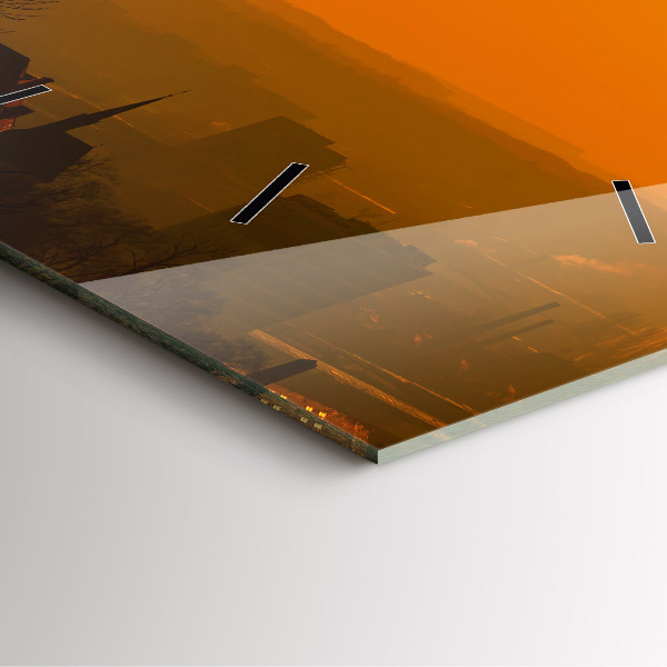 Reloj cuadrado Vista de la catedral de Brno