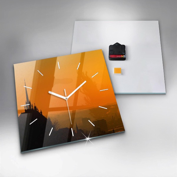 Reloj cuadrado Vista de la catedral de Brno