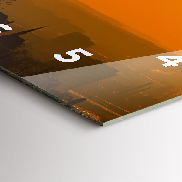 Reloj cuadrado Vista de la catedral de Brno