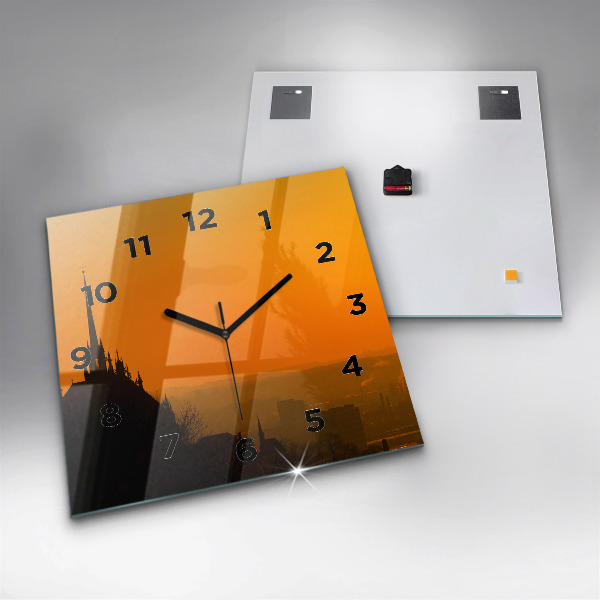 Reloj cuadrado Vista de la catedral de Brno