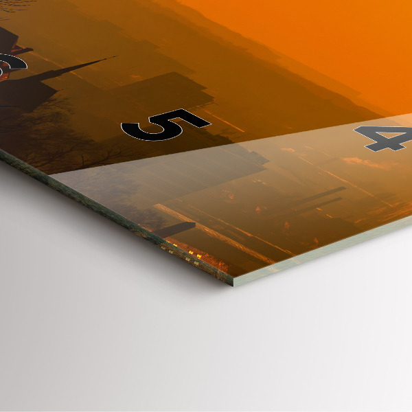 Reloj cuadrado Vista de la catedral de Brno