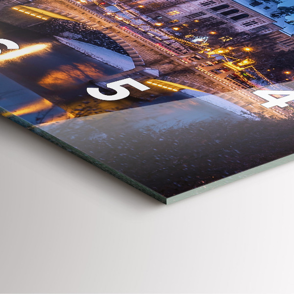 Reloj cuadrado Panorama de Pilsen