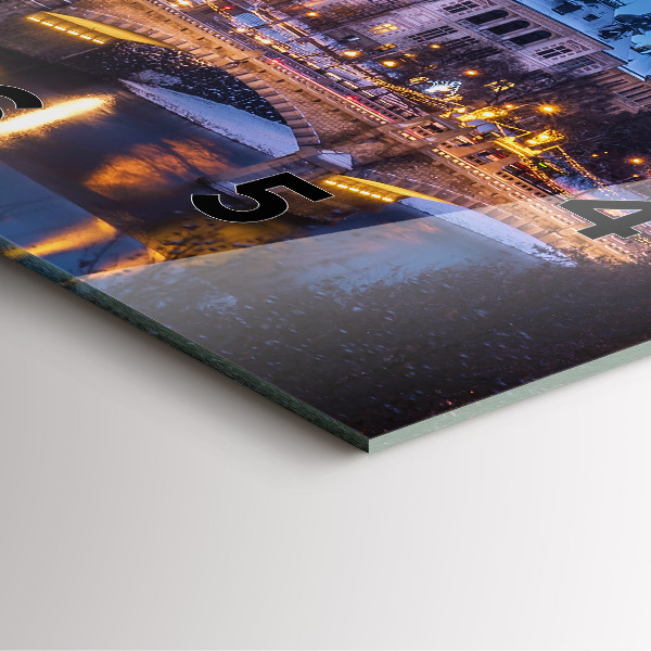 Reloj cuadrado Panorama de Pilsen