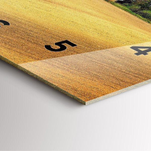 Reloj de pared cuadrado Paisaje rural de Moravia