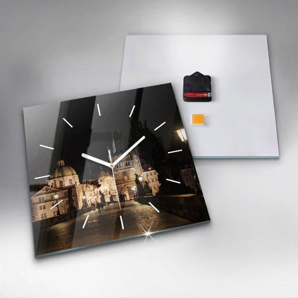 Reloj cuadrado Puente de Carlos en Praga