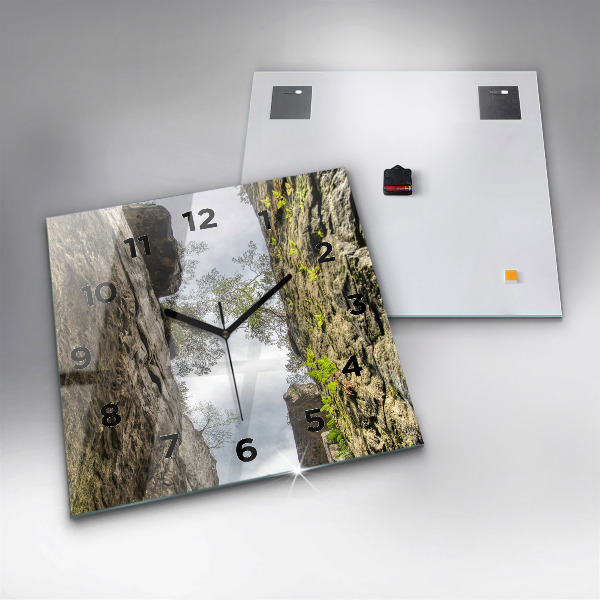 Reloj de pared cuadrado Ciudad del rock en la República Checa