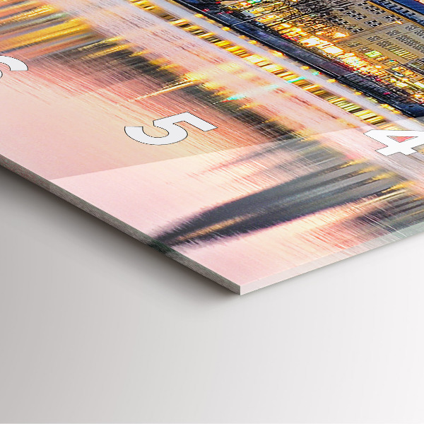 Reloj cuadrado Alster en Hamburgo