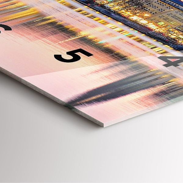 Reloj cuadrado Alster en Hamburgo