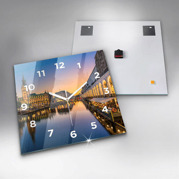 Reloj cuadrado Ayuntamiento de Hamburgo