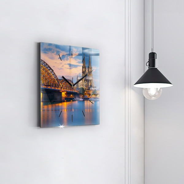 Reloj cuadrado Vista del ayuntamiento