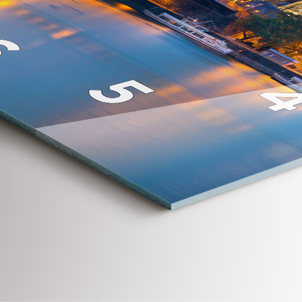 Reloj cuadrado Vista del ayuntamiento