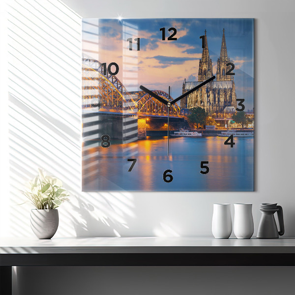 Reloj cuadrado Vista del ayuntamiento