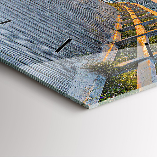 Reloj de pared cuadrado Vacaciones en la playa