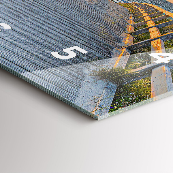 Reloj de pared cuadrado Vacaciones en la playa