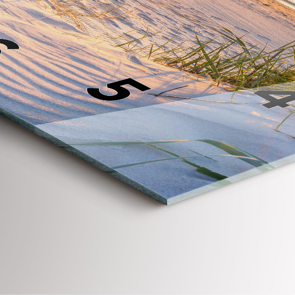 Reloj cuadrado Puesta de sol sobre el mar