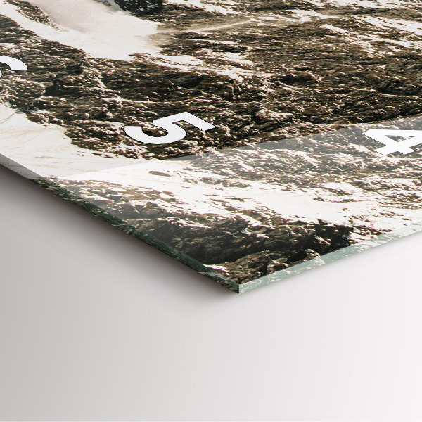 Reloj de pared cuadrado Montañas Watzmann