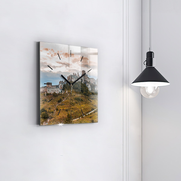 Reloj cuadrado Castillo de Spiš en Eslovaquia