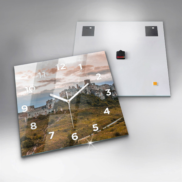 Reloj cuadrado Castillo de Spiš en Eslovaquia