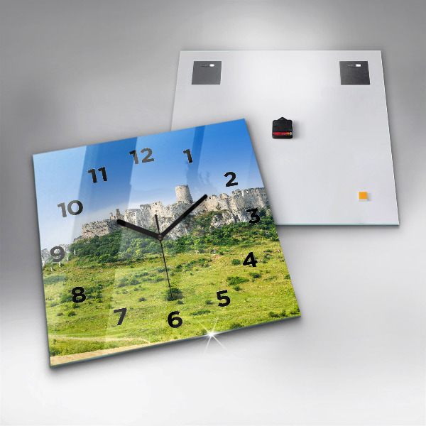 Reloj cuadrado Castillo de Spiš en Eslovaquia