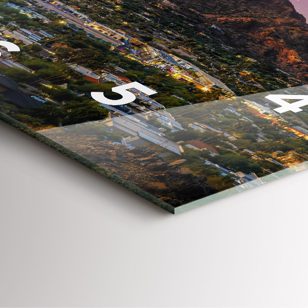 Reloj cuadrado Paisaje de montaña