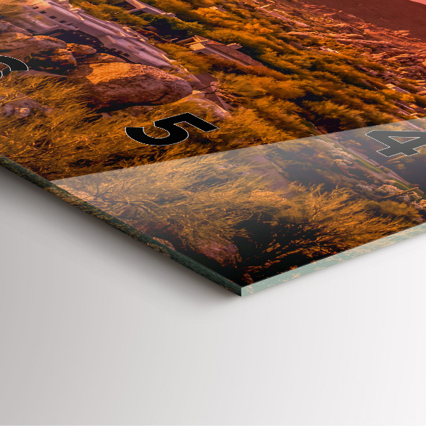 Reloj cuadrado Puesta de sol en el norte de Scottsdale