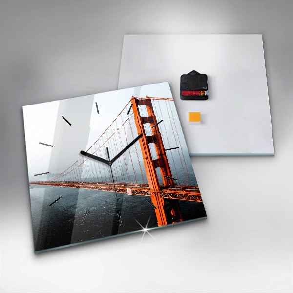 Reloj de pared cuadrado Puente Golden Gate