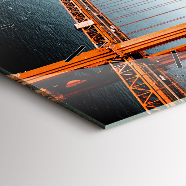 Reloj de pared cuadrado Puente Golden Gate
