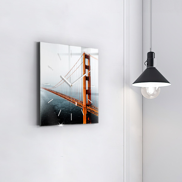 Reloj de pared cuadrado Puente Golden Gate