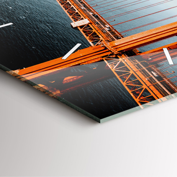 Reloj de pared cuadrado Puente Golden Gate