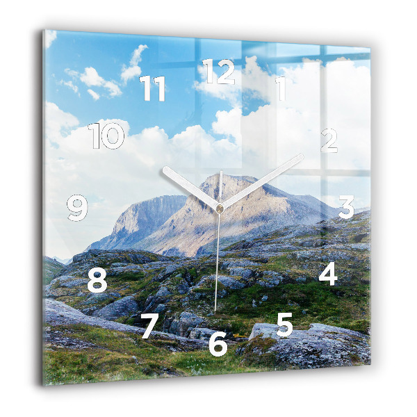Reloj de pared cuadrado Paisaje rocoso
