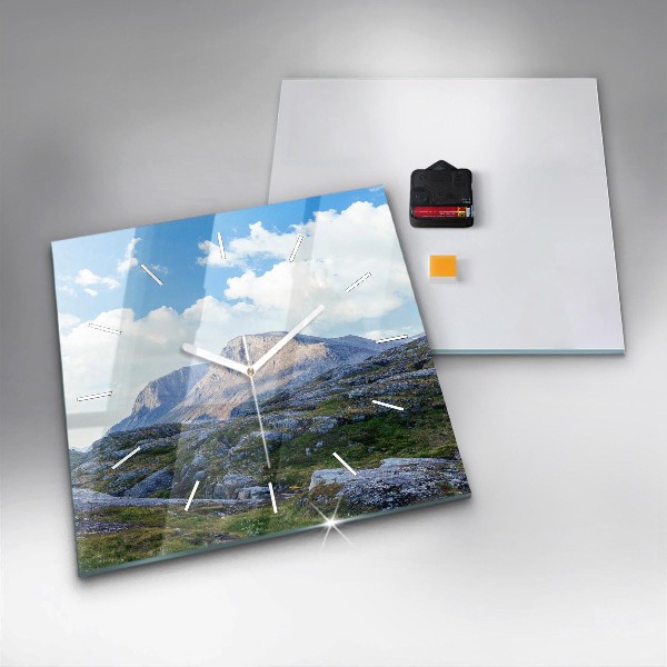 Reloj de pared cuadrado Paisaje rocoso