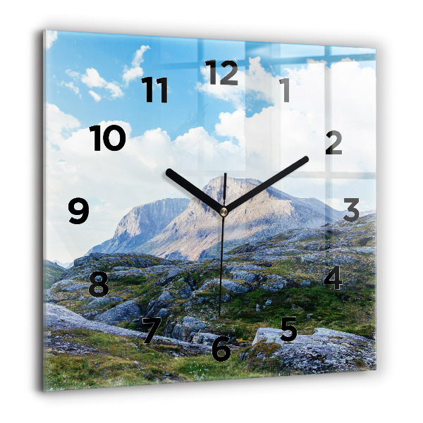 Reloj de pared cuadrado Paisaje rocoso