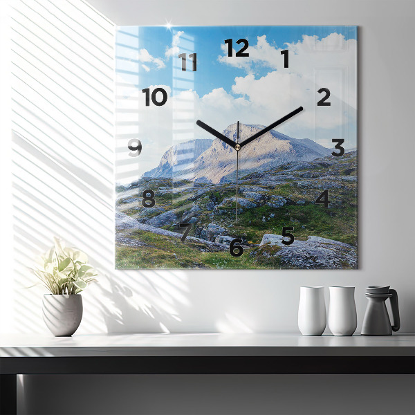 Reloj de pared cuadrado Paisaje rocoso