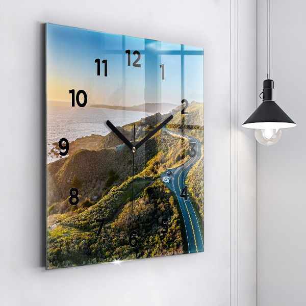 Reloj de pared cuadrado Carretera de San Francisco