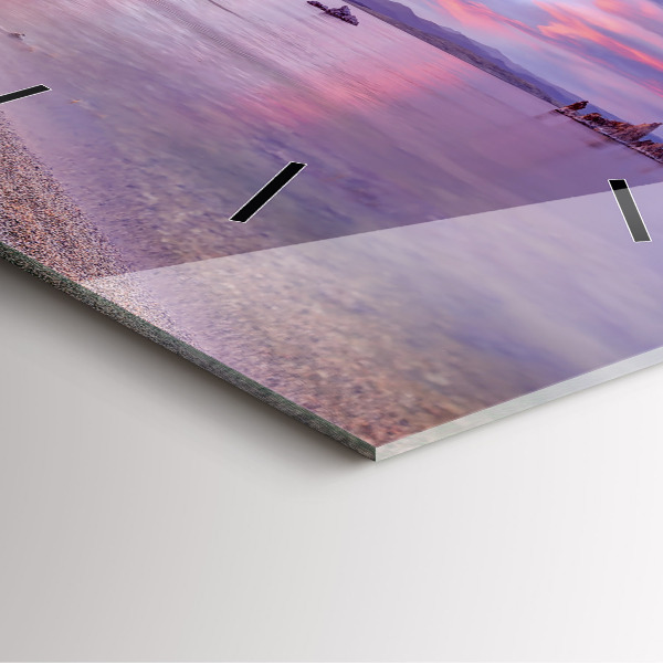 Reloj de pared cuadrado Amanecer en California