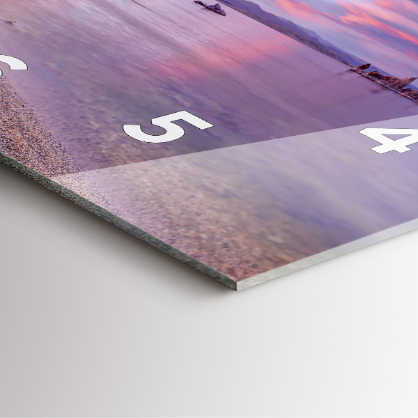 Reloj de pared cuadrado Amanecer en California