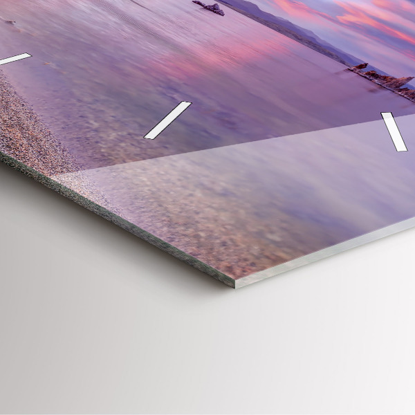 Reloj de pared cuadrado Amanecer en California