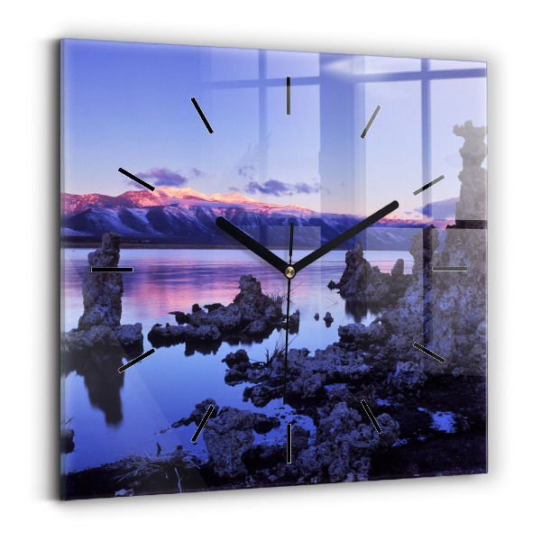 Reloj cuadrado Lago California