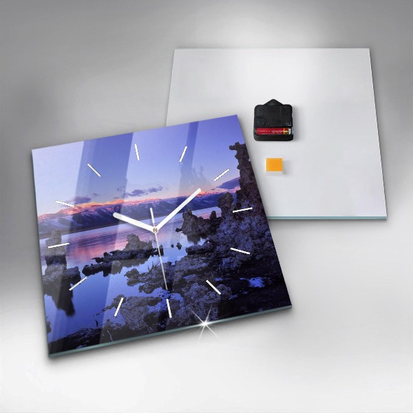 Reloj cuadrado Lago California