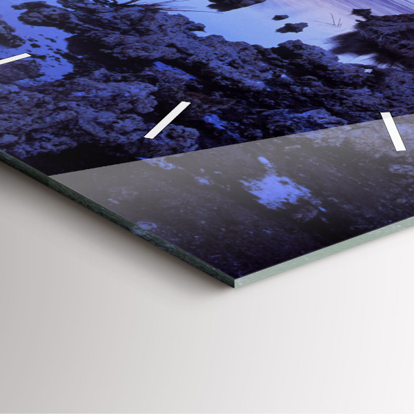 Reloj cuadrado Lago California