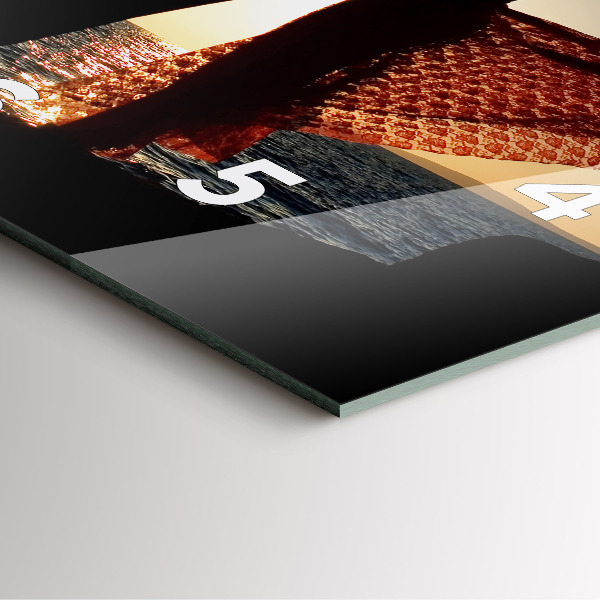 Reloj cuadrado Baile español en el mar