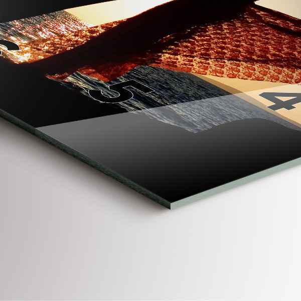 Reloj cuadrado Baile español en el mar